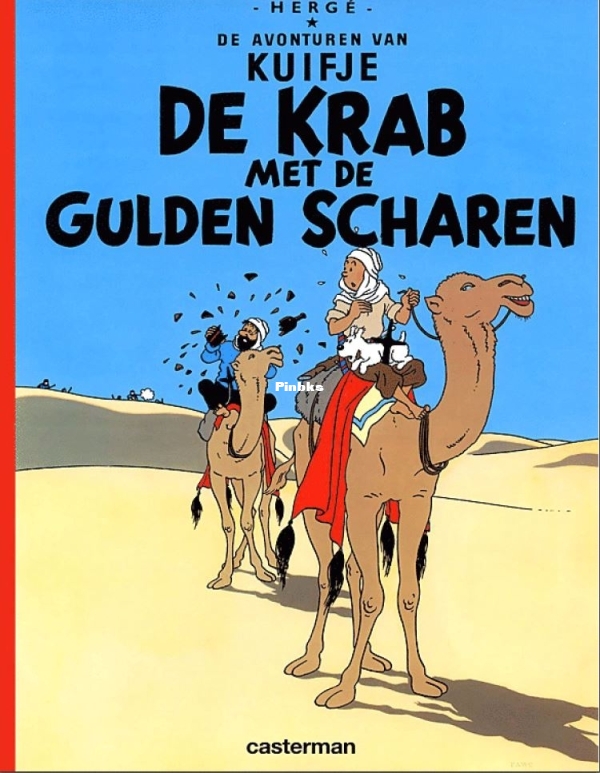 de krab met de gulden scharen.JPG