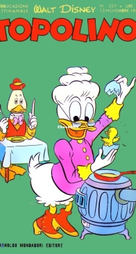 Topolino 0259 - Mondadori 1960 - Italian