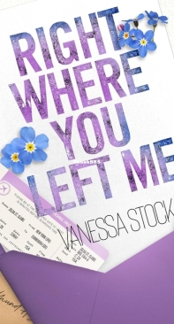 Right Where You Left Me - Vanessa Stock - English