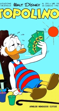 Topolino 0295 - Mondadori 1961 - Italian