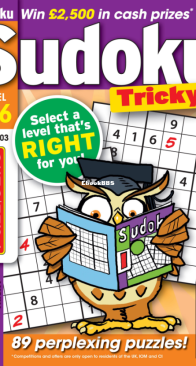 PuzzleLife Sudoku Tricky - Issue 103 - January 2025 - English