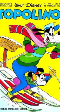 Topolino 0274 - Mondadori 1961 - Italian