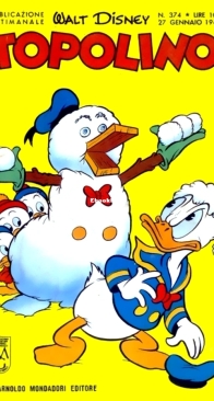 Topolino 0374 - Mondadori 1963 - Italian
