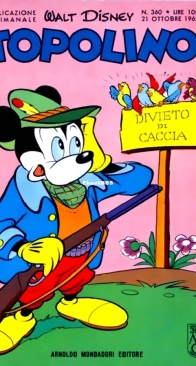 Topolino 0360 - Mondadori 1962 - Italian
