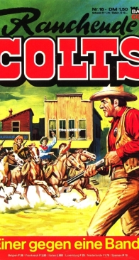 Rauchende Colts 16 - Einer Gegen Eine Bande - Bastei 1977 - German