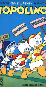 Topolino 0395 - Mondadori 1963 - Italian