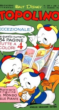 Topolino 0289 - Mondadori 1961 - Italian