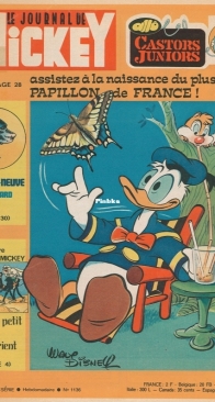 Le Journal de Mickey 1136 - Hachette 1974 - French