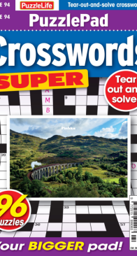 PuzzleLife PuzzlePad Crosswords Super - Issue 94 - August 2025 - English
