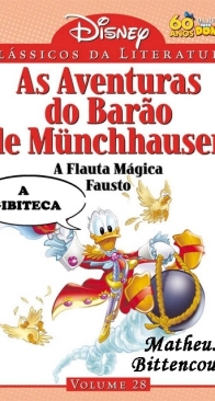 Clássicos da Literatura Disney 28 - As Aventuras do Barão de Münchhausen - A Flauta Mágica - Fausto - Abril 2010 -  Brazilian Portuguese