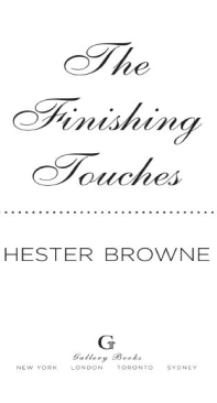 The Finishing Touches - Hester Browne-English