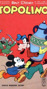 Topolino 0498 - Mondadori 1965 - Italian