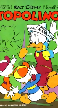 Topolino 0310 - Mondadori 1961 - Italian