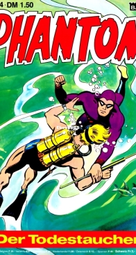 Phantom 054 - Der Todestaucher - Bastei 1976 - German