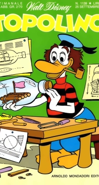 Topolino 1139 - Mondadori 1977 - Italian