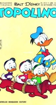 Topolino 0513 - Mondadori 1965 - Italian