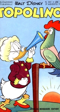 Topolino 0351 - Mondadori 1962 - Italian