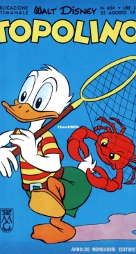 Topolino 0404 - Mondadori 1963 - Italian