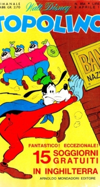 Topolino 0854 - Mondadori 1972 - Italian