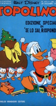 Topolino 0473 - Mondadori 1964 - Italian