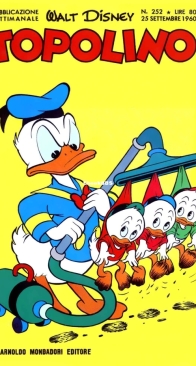 Topolino 0252 - Mondadori 1960 - Italian
