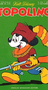 Topolino 0834 - Mondadori 1971 - Italian