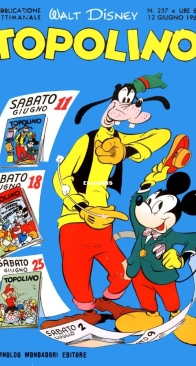 Topolino 0237 - Mondadori 1960 - Italian