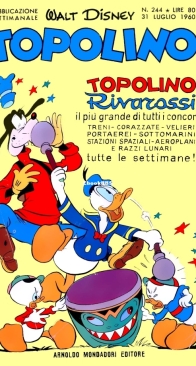 Topolino 0244 - Mondadori 1960 - Italian