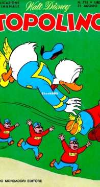 Topolino 0718 - Mondadori 1969 - Italian