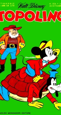 Topolino 0826 - Mondadori 1971 - Italian