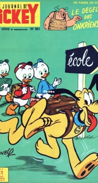 Le Journal de Mickey 0851 - Hachette 1968 - French