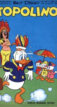 Topolino 0451 - Mondadori 1964 - Italian