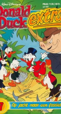 Donald Duck Extra - Op Jacht Naar Een Fossiel - Issue 07 - Oberon B.V. 1987 - Dutch