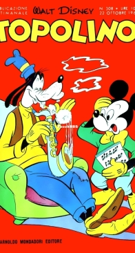 Topolino 0308 - Mondadori 1961 - Italian