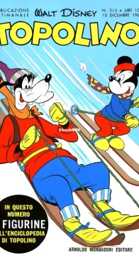 Topolino 0315 - Mondadori 1961 - Italian