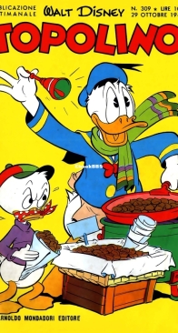 Topolino 0309 - Mondadori 1961 - Italian