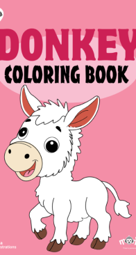 Donkey - Coloring Book - Monkey Pen - English