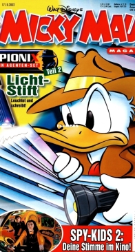 Micky Maus 2002-43 - Ehapa - German