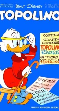 Topolino 0243 - Mondadori 1960 - Italian