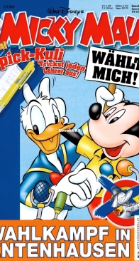 Micky Maus 2002-38 - Ehapa - German