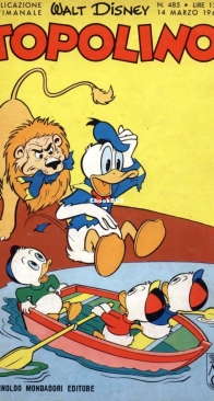 Topolino 0485 - Mondadori 1965 - Italian