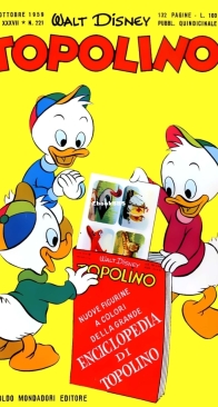 Topolino 0221 - Mondadori 1959 - Italian