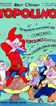 Topolino 0245 - Mondadori 1960 - Italian