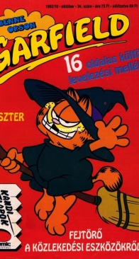 Garfield Magazin 34 - Semic Interprint 1992 - Hungarian