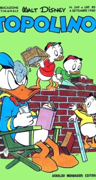 Topolino 0249 - Mondadori 1960 - Italian