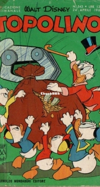 Topolino 0543 - Mondadori 1966 - Italian