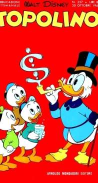 Topolino 0257 - Mondadori 1960 - Italian