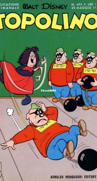 Topolino 0495 - Mondadori 1965 - Italian