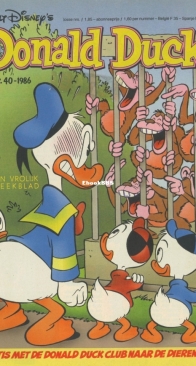 Donald Duck - Dutch Weekblad - Issue 40 - 1986 - Dutch