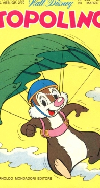 Topolino 1008 - Mondadori 1975 - Italian